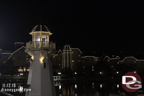 Passing by the lighthouse as I return to the Newport Bay Club.