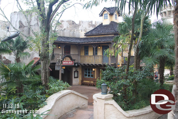 Jack Sparrow took over Pirates here a couple of years ago as well as the restaurant.