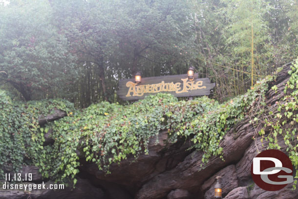 Making my way to Adventure Isle.