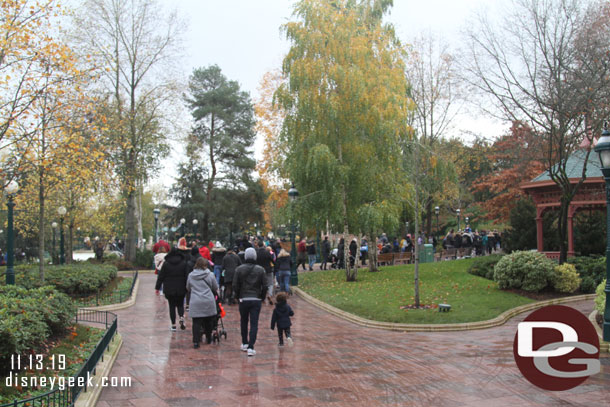 Followed the crowd toward the Disney Village for lunch.