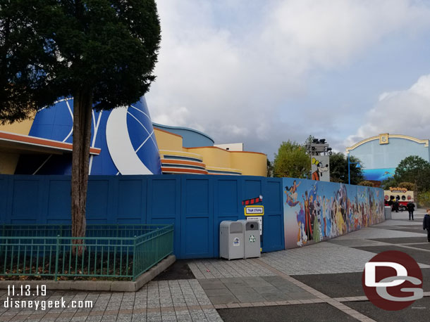 The Animation Celebration is behind walls. It reopens this upcoming weekend with a new Frozen show.