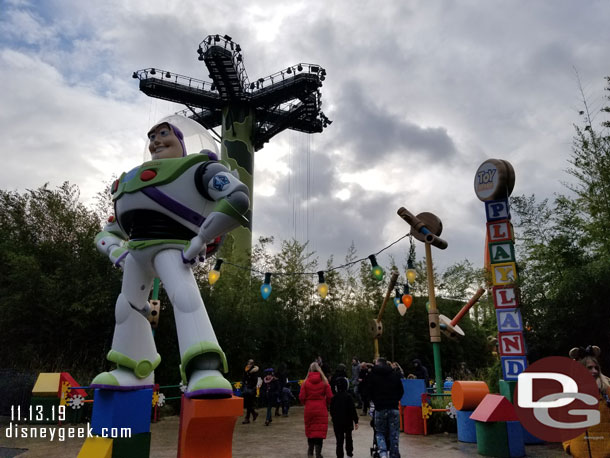 Passing by Toy Story Playland.