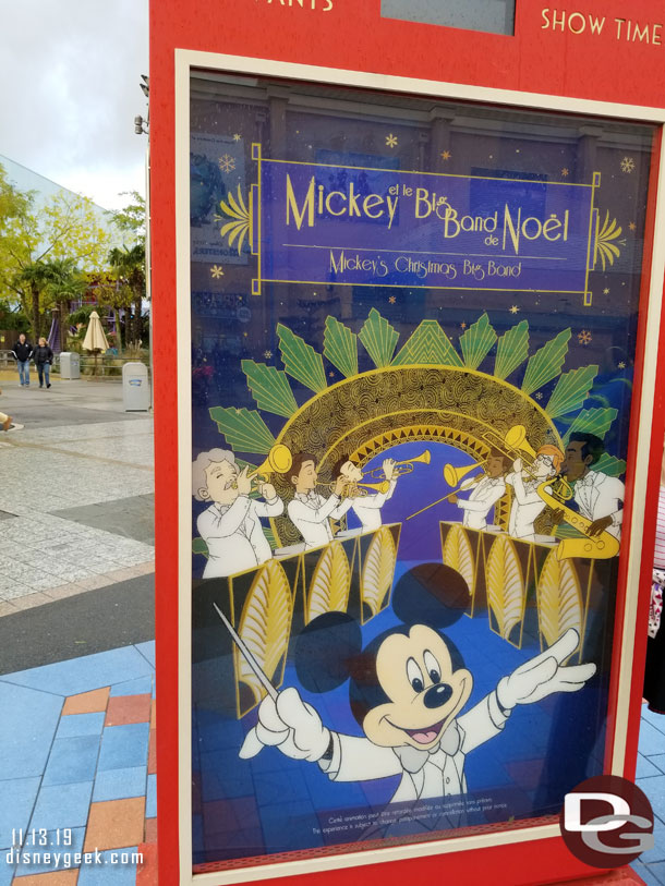 Next up Mickey's Christmas Big Band.