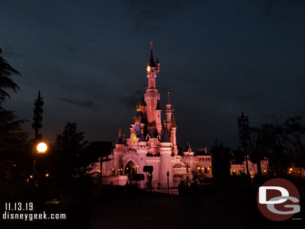 Sleeping Beauty Castle this evening.