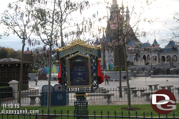 All quiet on the castle stage until the weekend when a Princess show premieres for the season.