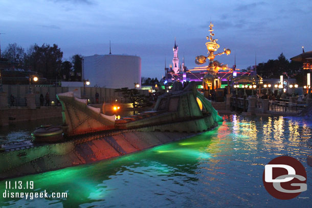 The Nautilus in port in Discoveryland.