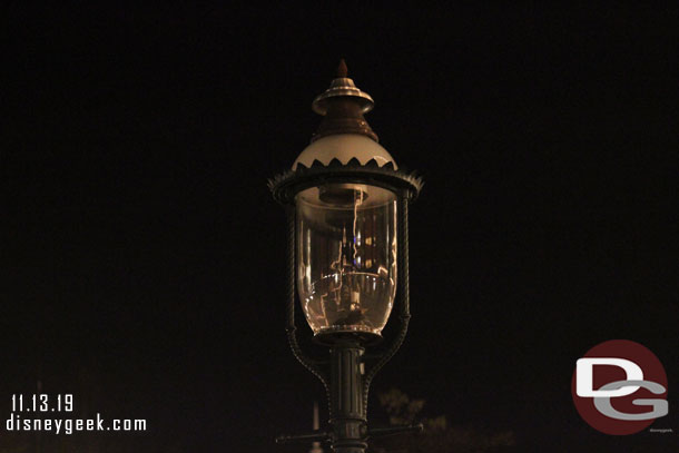 Noticed several of the gas lamps were out this evening.