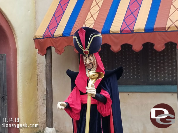 Jafar was greeting guests.