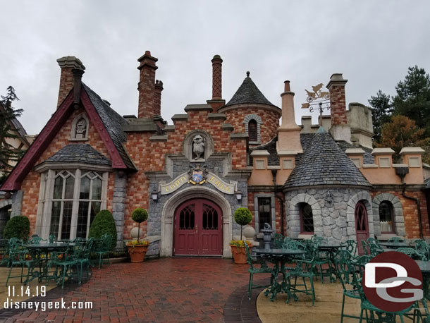 Toad Hall is a restaurant here, it was scheduled to be closed my entire visit, along with quite a few other dining locations.