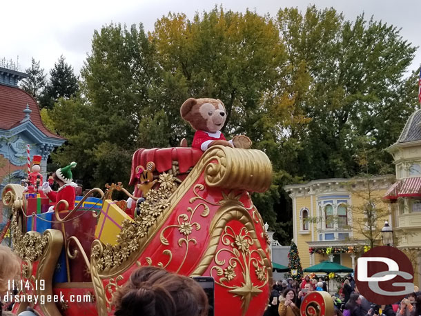 Duffy on the back of the sleigh to end the parade.  That wraps up part I as it was time for lunch.