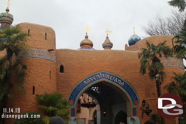 Making my way into Adventureland.