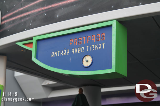 Used a hotel FastPass for Buzz Lightyear.