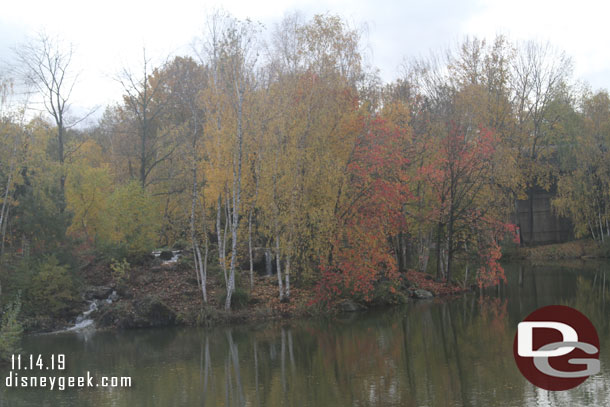 Fall colors along the river.