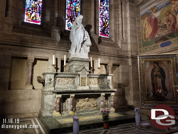 Chapel of the Navy with the alter of the Virgin Mary