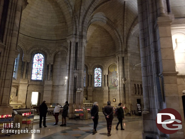 There are a number of chapels around the Basilica 