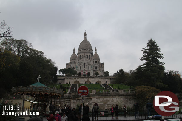 A look at Sacré-Cœur Basilica before heading up the hill.