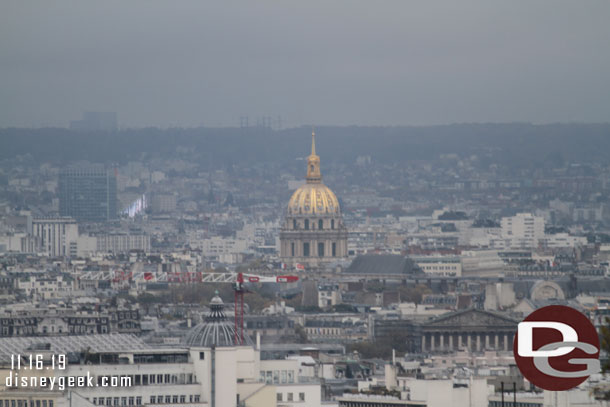 For scale Churches at Les Invalides is 351 feet tall and is just over 2.5 miles away.