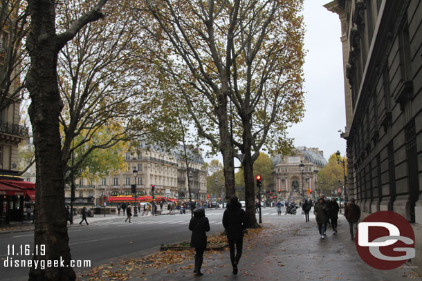 La Fontaine Saint Michel down the street