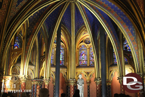 Your visit starts off in the lower chapel.