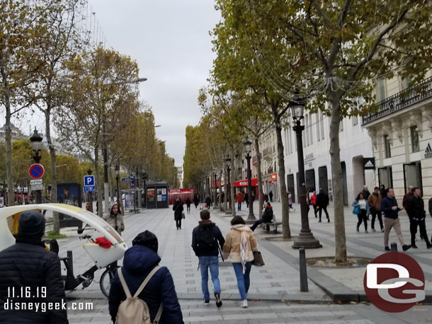 We worked our way back to the Champs-Elysees 