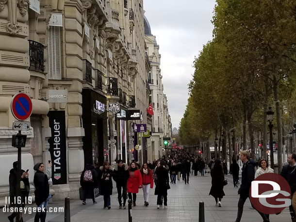 A good number of people on foot though.