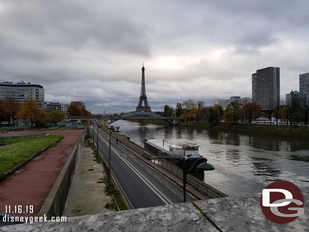 Eiffel Tower from the bridge.