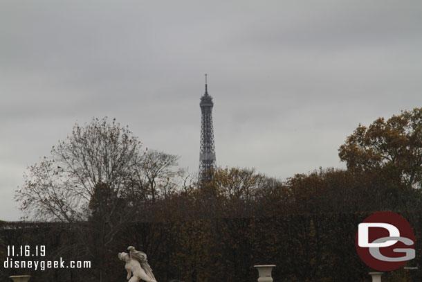 The Eiffel Tower in the distance