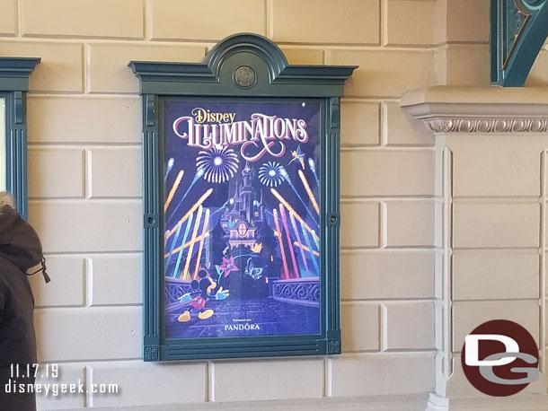 The attraction poster for Disney Illuminations, the nightly projection/fireworks show.