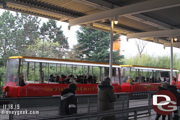 That tram took only a couple minutes to load and depart.