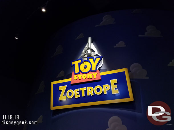 This should be familiar to Disney California Adventure fans.  The Toy Story Zoetrope is here.