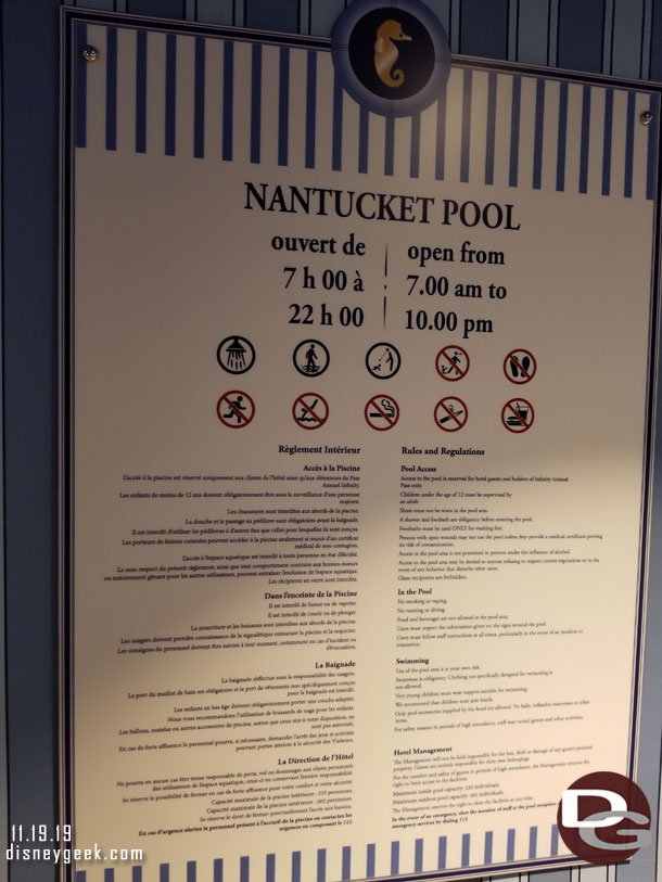 The Nantucket Pool rules, this is the indoor pool.