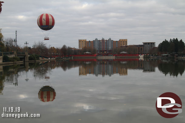 Looking across the lake at Hotel New York