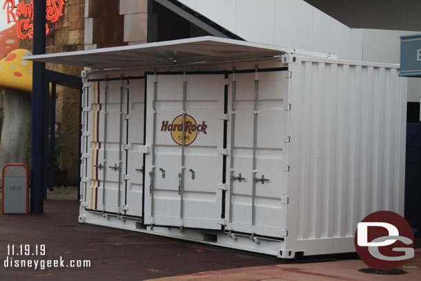 Hard Rock Cafe has a merchandise location near the Rain Forest Cafe.