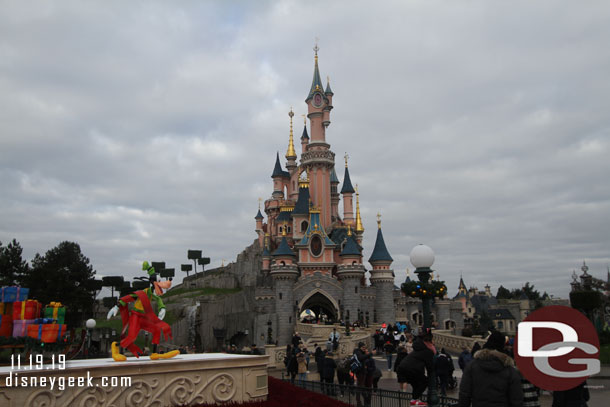 Sleeping Beauty Castle this morning.