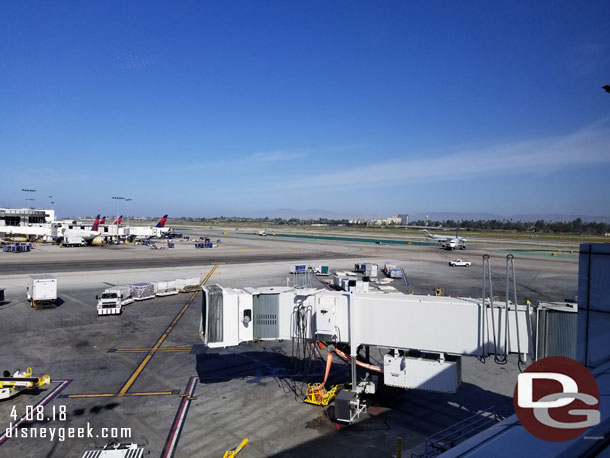 Looking out toward the runway.