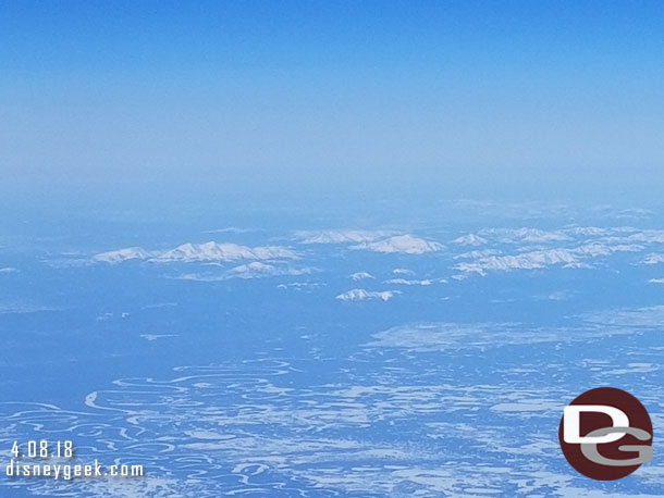 By the time I pulled up the map and realized where we were we were far along but back and out that direction should be Denali.. I was probably 15-20 minutes late to try and get a glimpse of the peak.  