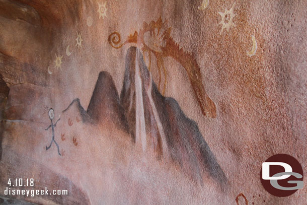 Cave paintings.
