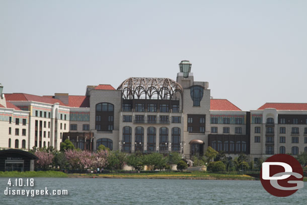 Our room is on the right, just above the dark color the center window in the group of three (second from the top).