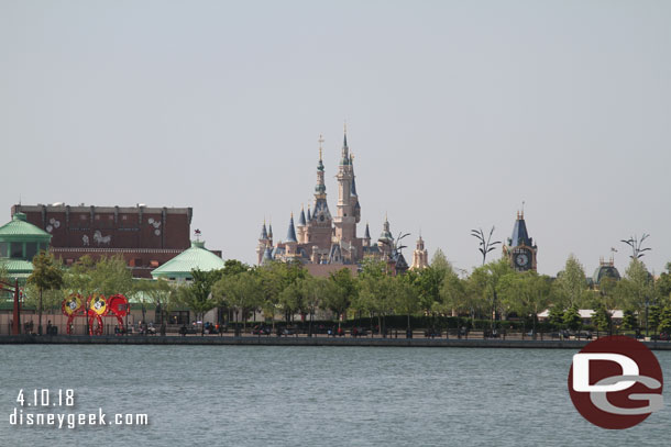 Looking back across the lake.