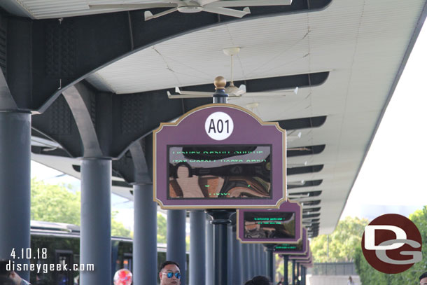 To give a sense of time it was 9 minutes from the lobby picture until this one off the bus and walking toward the park.