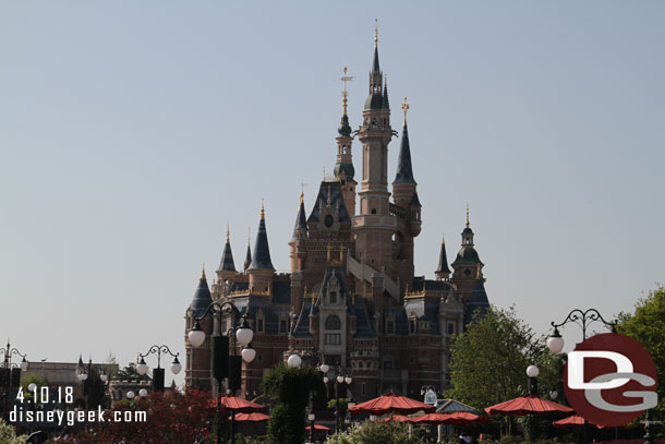 Shadows on the castle this afternoon