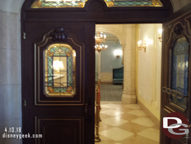 Looking into the Royal Banquet Hall Entrance.