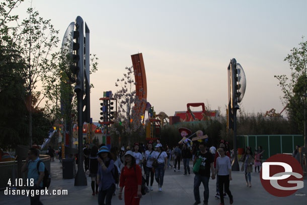 Passing by Toy Story Land on my way to Fantasyland to use my one FastPass of the day for Peter Pan.