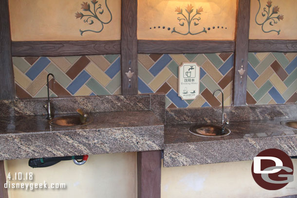 Fantasyland drinking fountains..  never saw anyone use one.