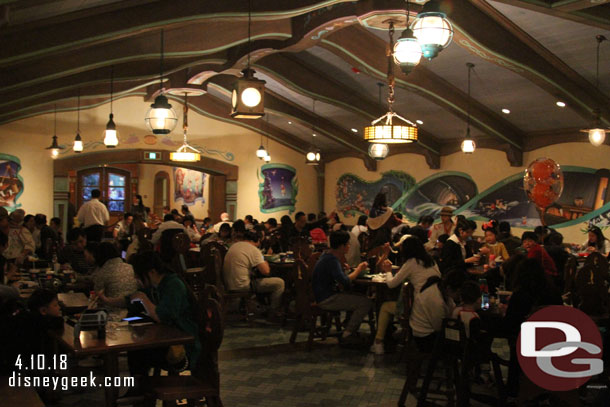 A look around one of the dining rooms. It was crowded.