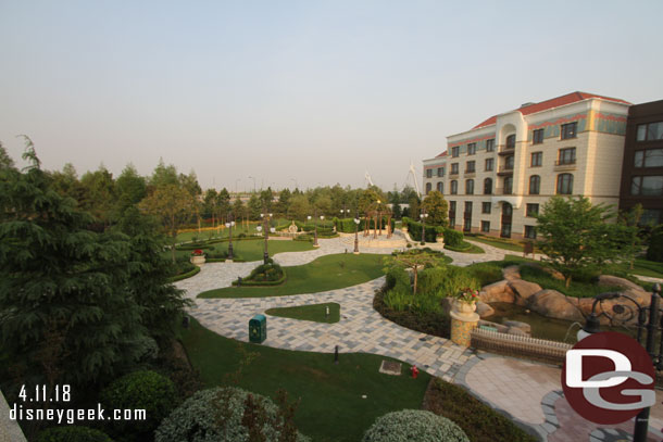 Looking toward the Rose Garden.