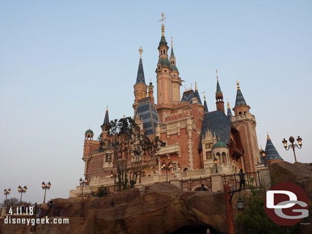 From here you could look up at the Enchanted Storybook Castle.