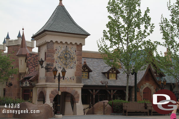 Walking through Fantasyland.