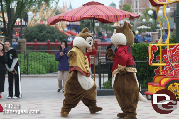 The show features Chip and Dale along with Donald Duck.