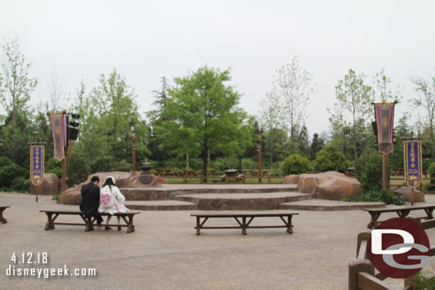 Across the walkway is the Festival Forest.